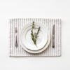 Linen Placemat dining room simple, relaxed stylish look to your table beautiful hand-made 100% linen OEKO-TEX® and EUROPEAN FLAX® certified linen fabric