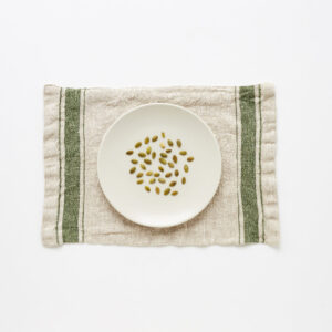 classic design Linen Placemat protect your table from heat and scratches 100% European linen lightweight and beautiful; the natural wrinkled look will create a rustic and simple look