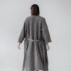 Linen-Cotton-Honeycomb-Waffle-Bathrobe Handmade