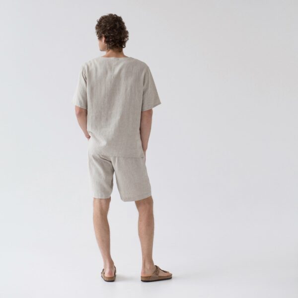 MelangeFernPyjamaSet_100% linen_OEKO-TEX certified fabric_Handmade