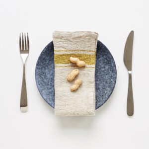 Linen Napkin Set beautiful addition to the table 100% linen Handmade OEKO-TEX® and EUROPEAN FLAX® certified linen fabric