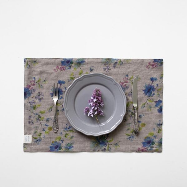 Linen Placemat dining room simple, relaxed stylish look to your table beautiful hand-made 100% linen OEKO-TEX® and EUROPEAN FLAX® certified linen fabric