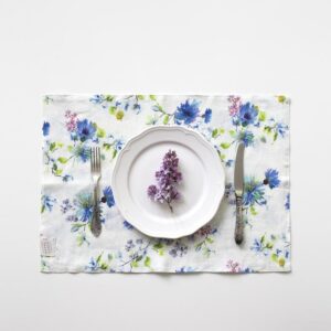 Linen Placemat dining room simple, relaxed stylish look to your table beautiful hand-made 100% linen OEKO-TEX® and EUROPEAN FLAX® certified linen fabric