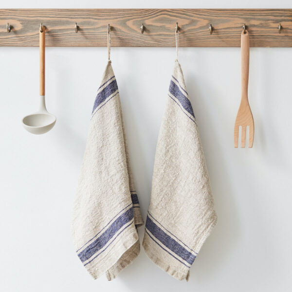 Linen Kitchen Towel linen_tales_best ways to keep everything dry and clean vintage fabric 100% linen Handmade OEKO-TEX® and EUROPEAN FLAX® certified linen