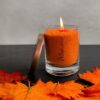 Candledust Unscented Powder Candle in Glass – Orange 160g