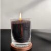 Unscented Powder Candle in Glass - Black 160g