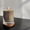 Unscented Powder Candle in Glass – Olive Green 160g Candledust