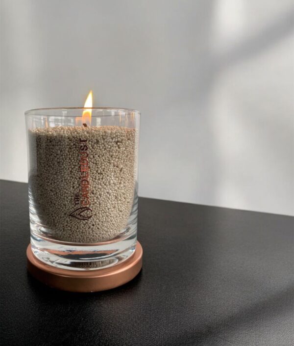 Unscented Powder Candle in Glass – Olive Green 160g Candledust