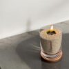 Unscented Powder Candle in Glass – Olive Green 160g Candledust