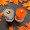 Candledust Unscented Powder Candle in Glass – Orange 160g