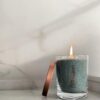 Unscented Powder Candle in Glass – Emerald 160g Candledust