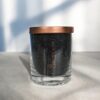 Unscented Powder Candle in Glass - Black 160g